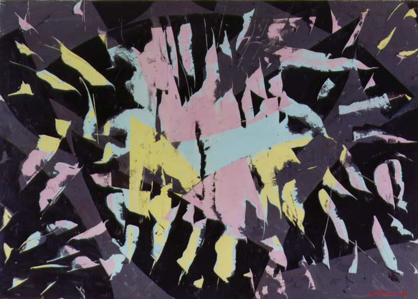 1980 - Luigi Montanarini - Nuove variazioni cromatiche 1 - olio su tela - 100x70 cm.jpg